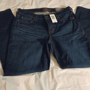 Torrid Mid Rise Eco Dark Wash Skinny Jeans